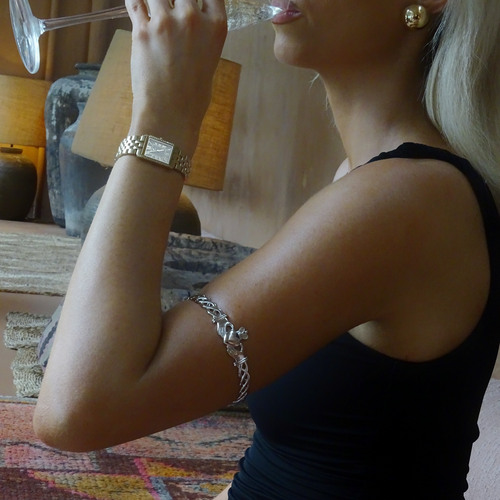 Caillí Claddagh Arm Cuff Sterling Silver